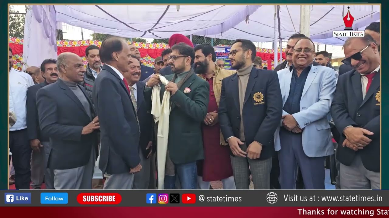  36th JKUT Volleyball Championship Begins in MA stadium Jammu watch glimpses of the opening ceremony